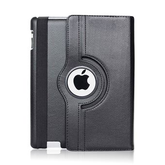 Coque Rotative 360 Noir pour iPad Air 13 pouces M3 2025 - Housse Etui Protection Fermerture Elastique Phonillico® - 1