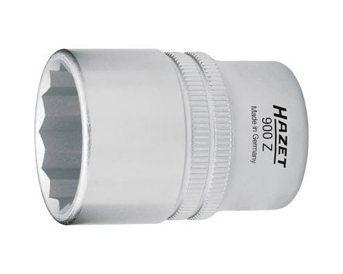 Hazet 900Z-19 Double Hex Socket 19mm 1/2" Drive Non-slip Chrome-Plated