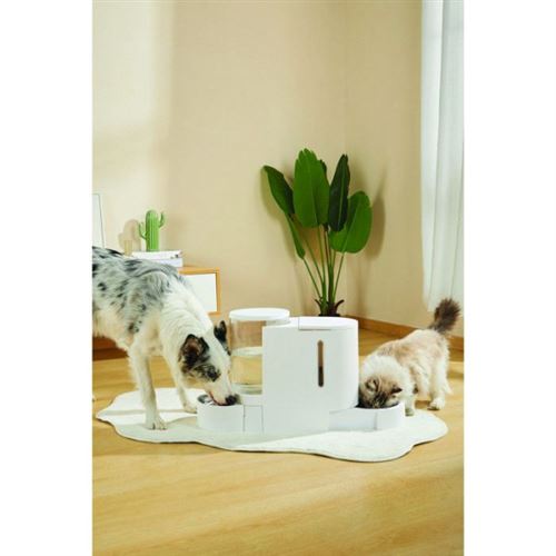 Distributeur Croquettes & Eau  M PETS  DUPLO  1.3 kg   3 L  40   16.2   29.1 cm