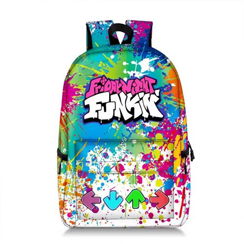 Sac à Dos Friday night funkin pour Enfants Cadeaux pour Garçon (SD1150) 28*14*47 cm Multicolore