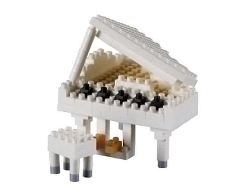 Brixies - 410177 - jeu de construction 3d-motif - piano blanc