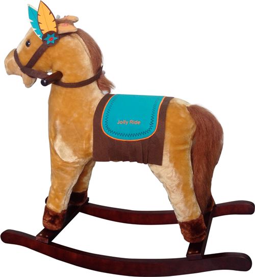 Imagin - Cheval à bascule sons Petit indien Robe claire
