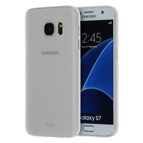 doupi UltraSlim Coque pour Samsung Galaxy S7 Edge (arqué) fin mat ultra mince et ultra léger Bumper Cover Housse de Protection Shell Coque, Blanc