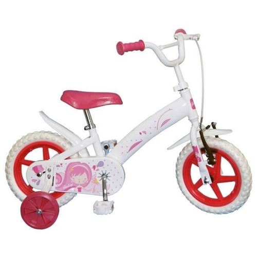 Velo Enfant Fille - 12 - 3/5 Ans - Blanc Et Rose