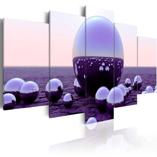 Tableau - Purple Balls .Taille : 100x50
