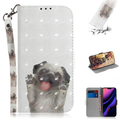 Etui en PU impression de motifs spot de lumière chien pour votre Apple iPhone XR 6.1 pouces (2019)