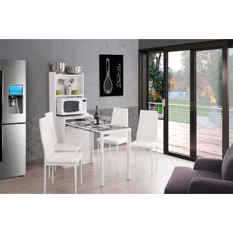 Tokyo Console Extensible Avec Rangement Blanc Achat Prix Fnac