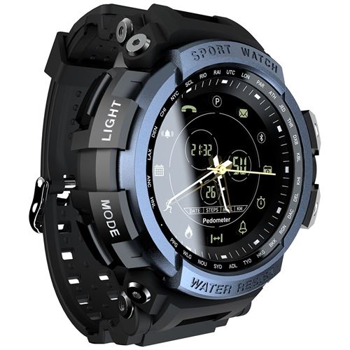 Montre connectée LOKMAT MK28 Avec cadran bleu