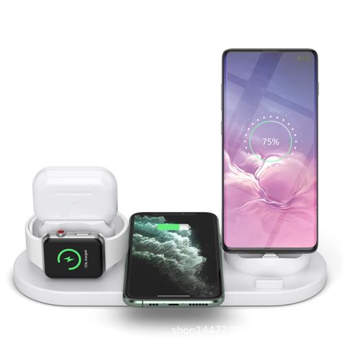 Chargeur sans fil 3 en 1 avec réveil numérique, veilleuse HAOBUY compatible  avec Apple Watch iPhone AirPods Android-Noir - Chargeur pour téléphone  mobile à la Fnac