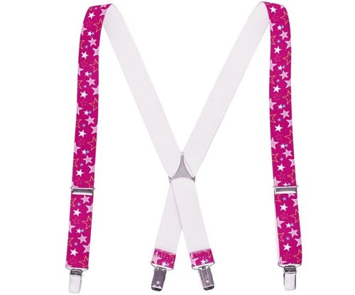 Playshoes Bretelles roses étoiles