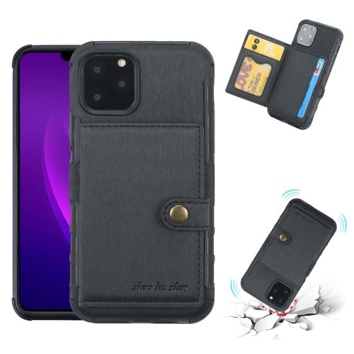 Coque de protection avec fente pour Apple iPhone 11 Pro Max 6.5 - Noir