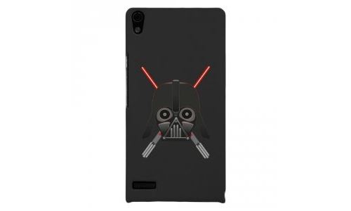 Coque rigide pour Huawei Ascend P6 avec impression Motifs Dark et sabres lasers