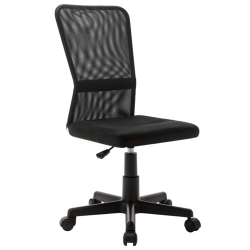 Chaise de bureau Noir 44x52x100 cm Tissu en maille vidaXL - Noir