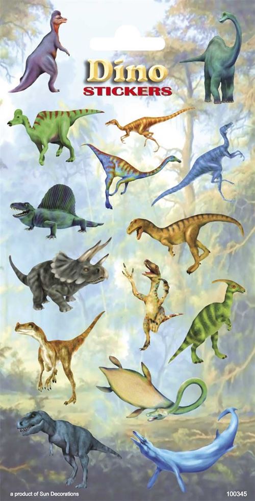 Haza Original feuille autocollante dino 15-pièces