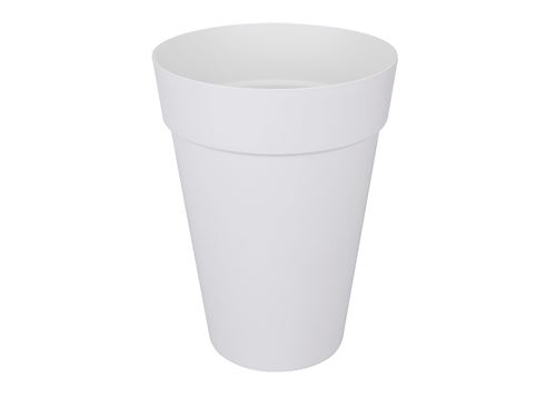 Pot de fleurs rond Loft Urban High &oslash; 42 x H.56 cm - Blanc - Blanc