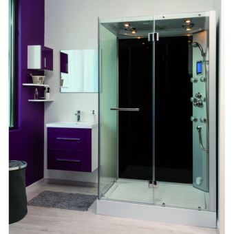 Cabine Fiza 80x120 Grise Hammam Installations Salles De Bain