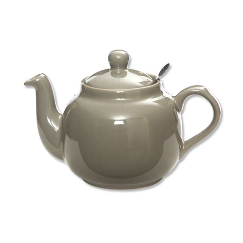 Bruno Evrard - Théière en faïence avec filtre inox 1,5L gris