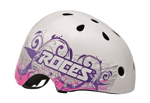 Roces Tattoo Aggressive blanc casque / bleu / rose