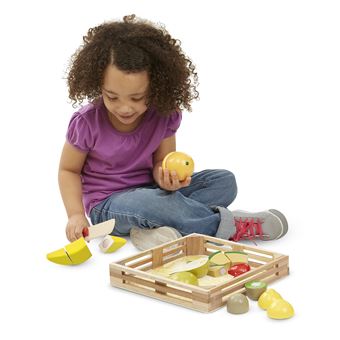Kit creatif Fruits a couper en bois Melissa et Doug Cuisine enfant Achat prix fnac