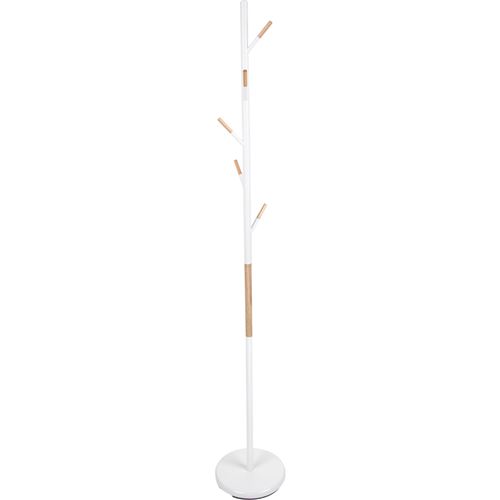 Porte-manteau design bois Fushion - Diam. 28 x H. 177 cm - Blanc