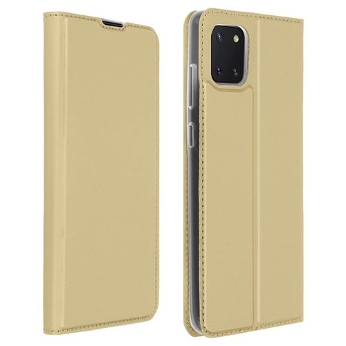 Housse pour Samsung Galaxy Note 10 Lite avec Porte-carte Support Vidéo or
