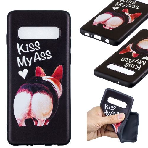 Coque en TPU impression de motif va te faire foutre pour votre Samsung Galaxy S10