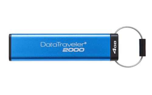 Kingston DataTraveler 2000 - DT2000/4GB Clé USB 3.0 Chiffrée