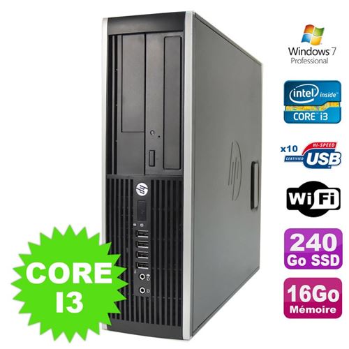 Acheter Pc hp compaq elite 8100 sff intel core i3-530 16go disque 240go ssd dvd wifi w7 État correct - 279,00 € Pc hp compaq elite 8100 sff intel core i3-530 16go disque 240go ssd dvd wifi w7 État correct - Hewlett-Packard reconditionné disponible sur Fnac