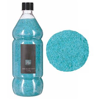 Sable De Decoration Bleu Turquoise 1 5 Kg Deco Mariage Communion