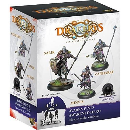 Don't Panic Games - AVSB4401 - Drakerys - Boîte d'Armée - Set de 3 Figurines - Les Elfes d'Avaren