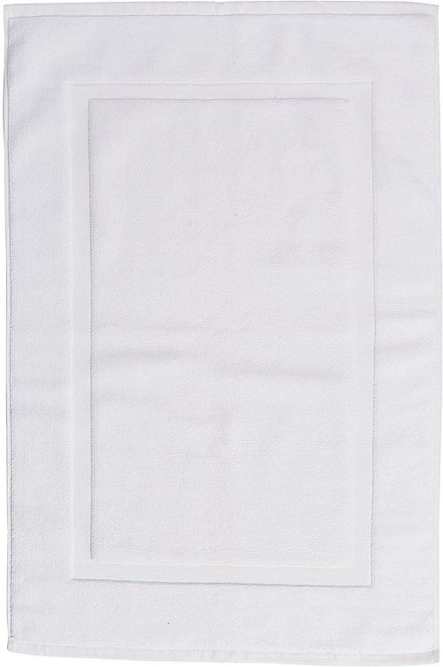 AmazonBasics Tapis de bain à galon Blanc