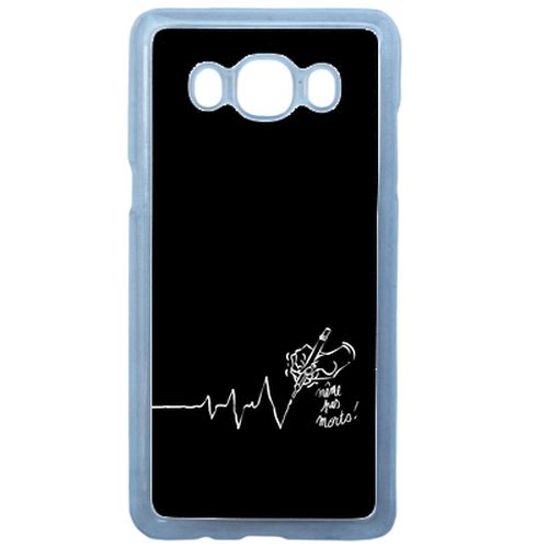 Coque Black Crayon Electrocardiogramme Compatible Samsung Galaxy J3 2016 Transparent