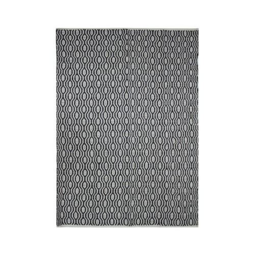 tapis terra cotton 160 x 230 cm - blanc, noir géométrique