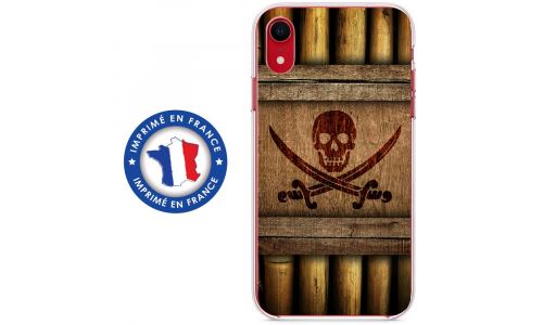 Coque souple pour Apple iPhone XR avec impression Motifs sabre et tête de mort pirate