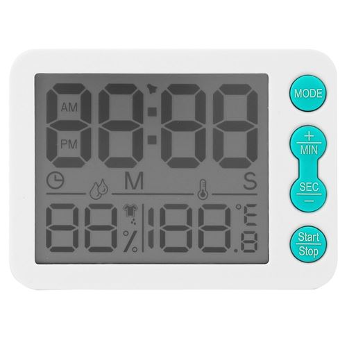 Thermomètre d'intérieur TS‑9606 multifonctionnel Compteur de température humidité