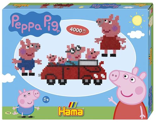 Hama set Peppa Pigde perles de repassage rose junior 4004-pièce