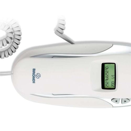 Brondi Téléphone KENOVY CID blanc