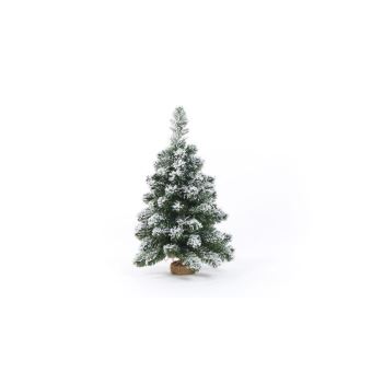 Sapin De Noel Artificiel En Pvc Et Ciment 60 Cm 67 Branches Blanc Et Vert Avec Pied Achat Prix Fnac