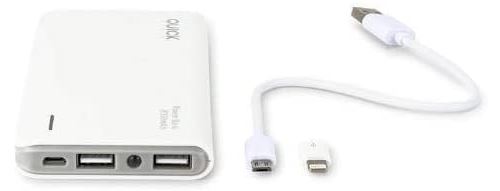 Quick Media QUICKMEDIA/Chargeur/Power Bank 8000 MAH Polymer + Chargeur/QMPWC QUICKMEDIA Power Bank 8000MAH Polymer + Chargeur Wireless (QMPWC)