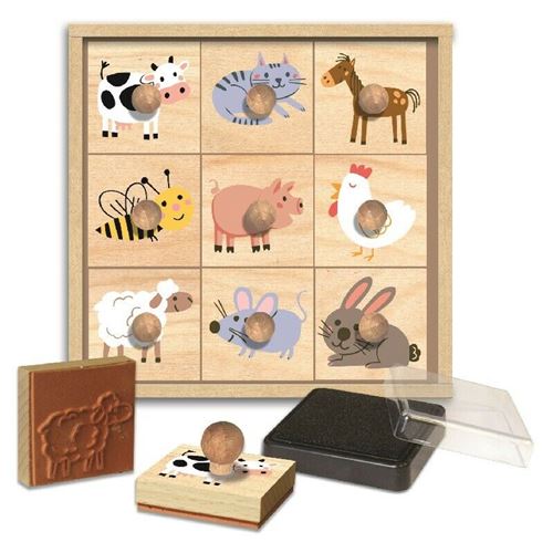 Non Communiqué Orange Coffret Tampons Les Animaux De La Ferme - Etui