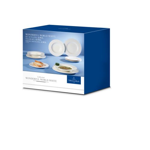 Villeroy & Boch - Wonderful World White Set of Plates 12pcs.