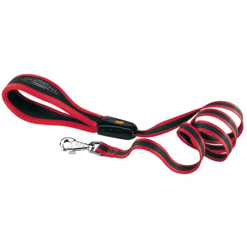 Comparer les prix de Ferplast Laisse pour chiens en nylon ERGOCOMFORT G20/120, poignée ergonomique, rembourrage souple, 20 mm x L 120 cm Rouge