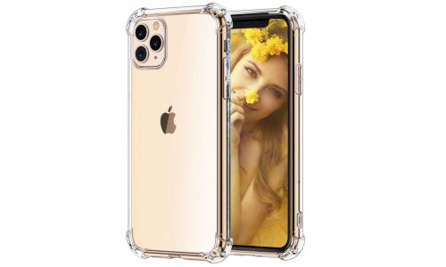 Coque souple pour iPhone 11 pro Max coins renforcés coloris transparent