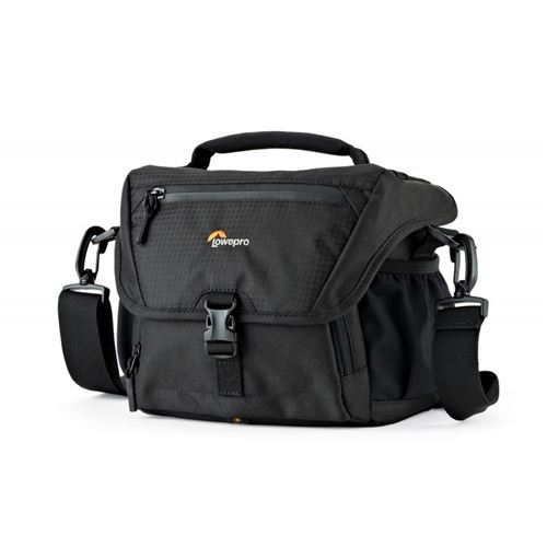 Lowepro Nova 160 AW II - Sac à bandoulière pour appareil photo numérique avec objectifs/drone - polyester 600D, polyester 150D, polyester 148T, anti-déchirure 190T, 450D Shadow Rip Polyester - noir
