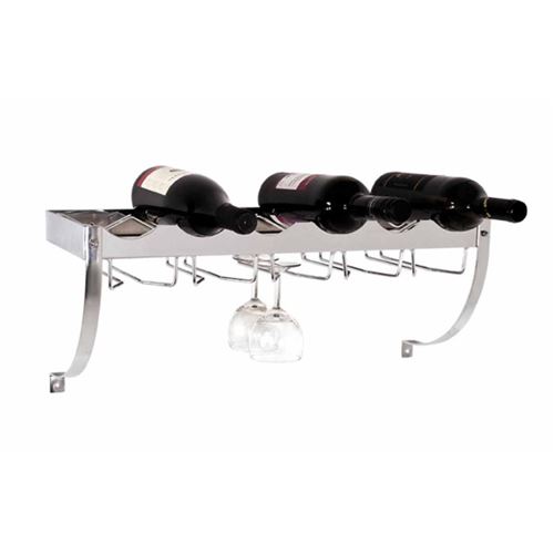 Paris Prix - étagère à Vin Design axel 58cm Argent