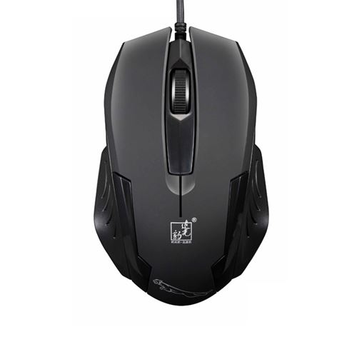 Souris filaire 512G 1000DPI USB Jeu ergonomique optique portable pour ordinateur portable PC - NOIR