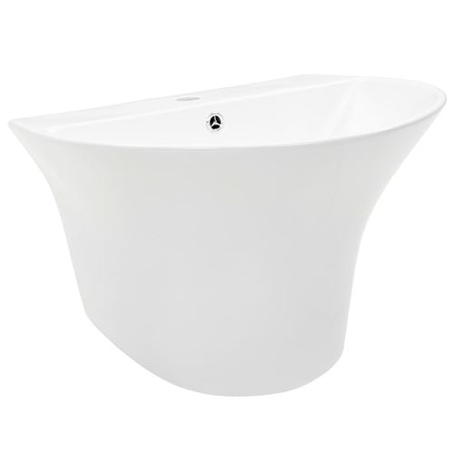 vidaXL Lavabo mural Céramique Blanc 560 x 480 x 420 mm