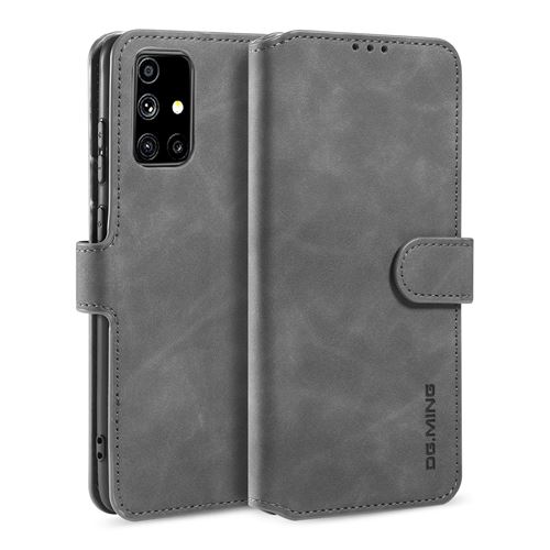Etui Samsung Portefeuille Samsung Galaxy M51 - 3 Emplacement Cartes Smart Stand Gris