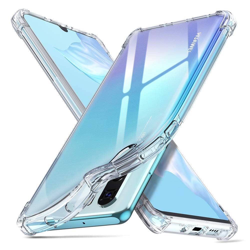 Coque De Protection 360° TPU+Gel+PC Pour Huawei P30 Pro - Transparente - Anti-choc - Neuf