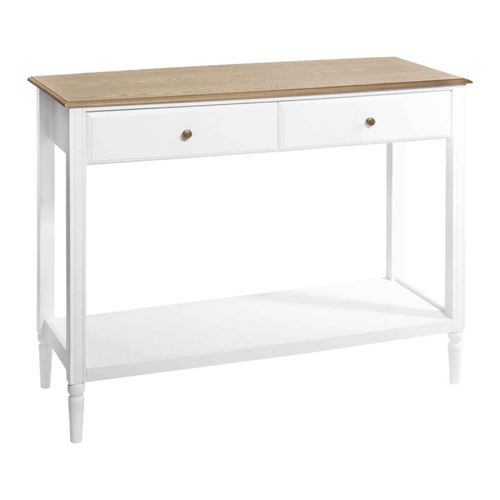 Atmosphera Blanc Console 2 Tiroirs He Solen - Image 1